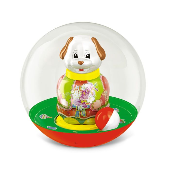 Неваляшка шар "Собачка", МИКС