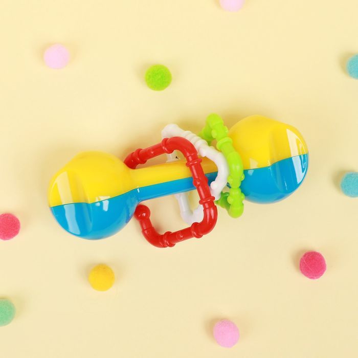 Погремушка "Гантелька", МИКС