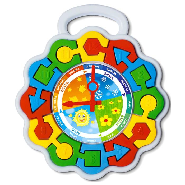 Часики-пазлы "Времена года"