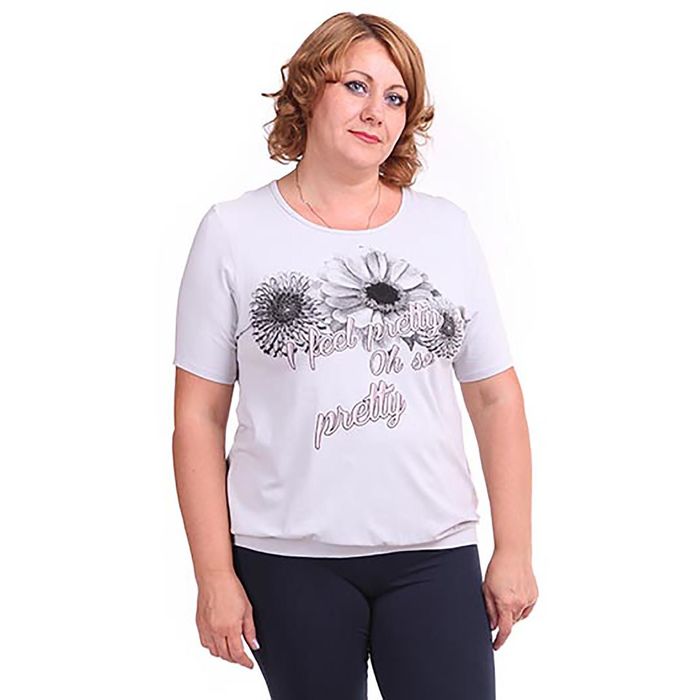 Футболка женская, размер 50, рост 170-176 см, цвет белый