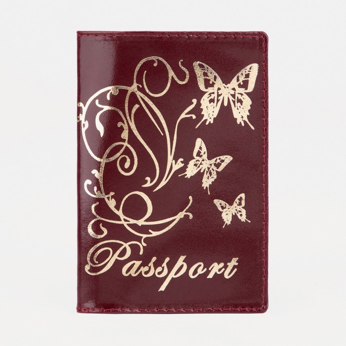 Обложка для паспорта, цвет бордовый пк кидс тойз дв обложка для паспорта цвет бордовый