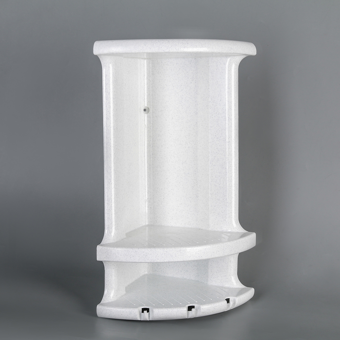 Полка угловая, цвет белый