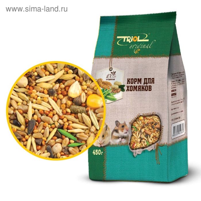 Корм Triol для хомяков, 450 г.