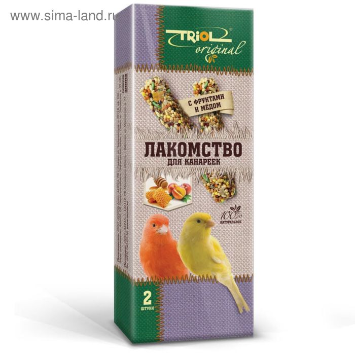 

Лакомство Triol для канареек, с фруктами и мёдом