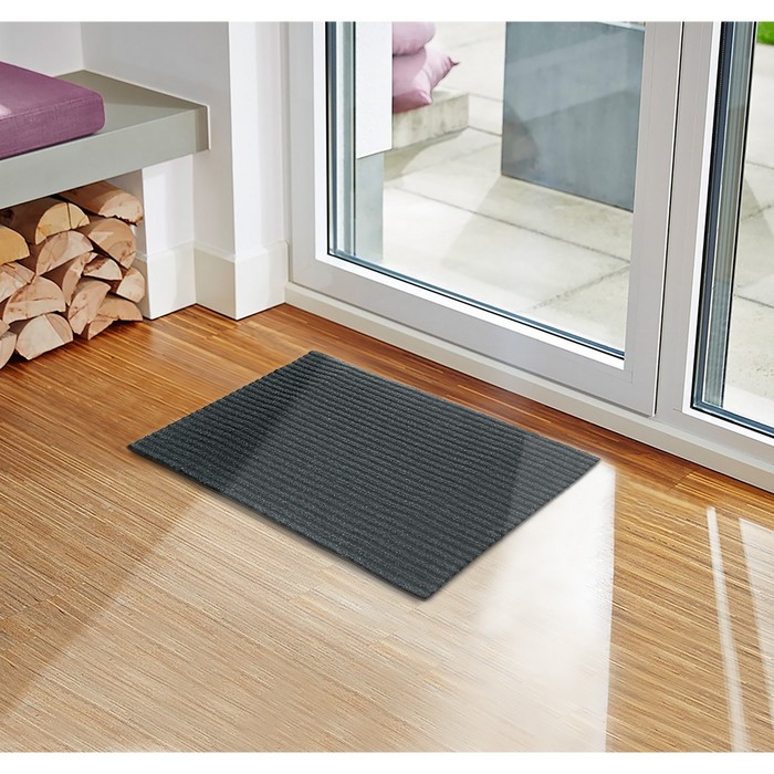 Коврик влаговпитывающий, без подложки, цвет серый