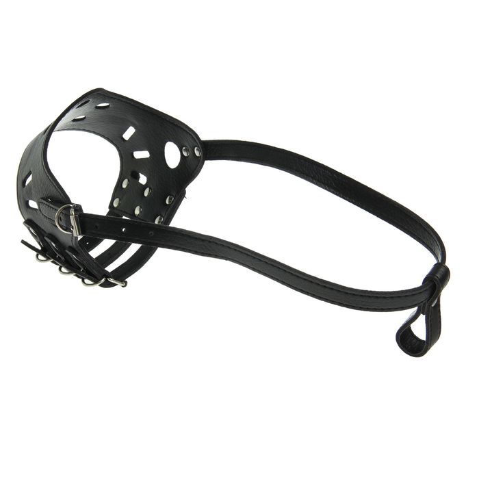 Намордник из прессованной кожи регулируемый, 4 (ОМ 29-54 см, ДН 8,8 см), микс