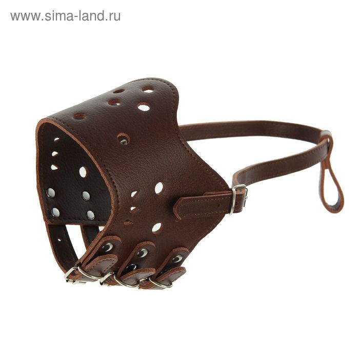 

Намордник из прессованной кожи регулируемый, 5 (ОМ 32-40 см, ДН 9,3 см), микс