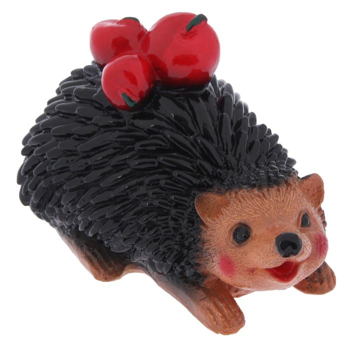 Садовая фигура "Еж с тремя яблоками" 19x13 см
