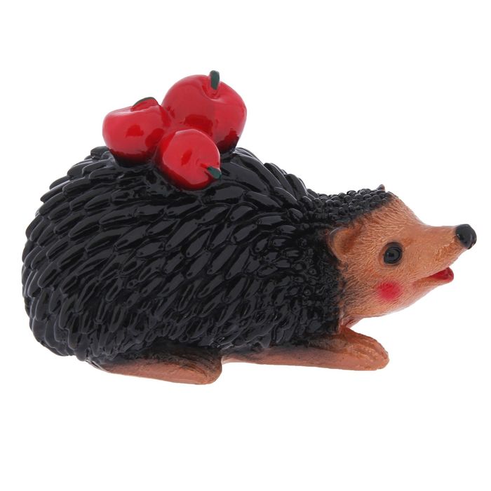 Садовая фигура "Еж с тремя яблоками" 19x13 см