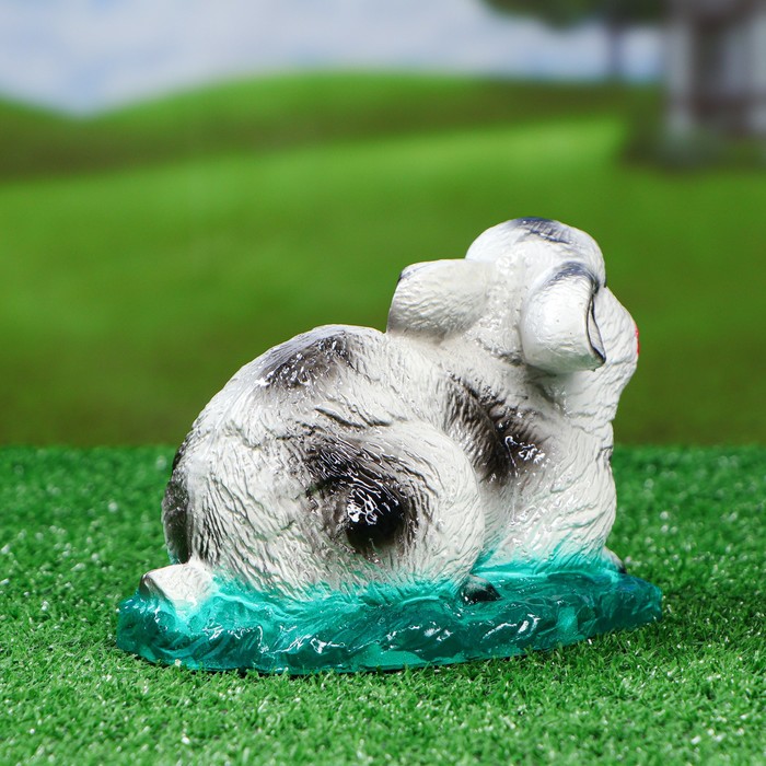 Садовая фигура "Заяц на поляне" 19x13 см