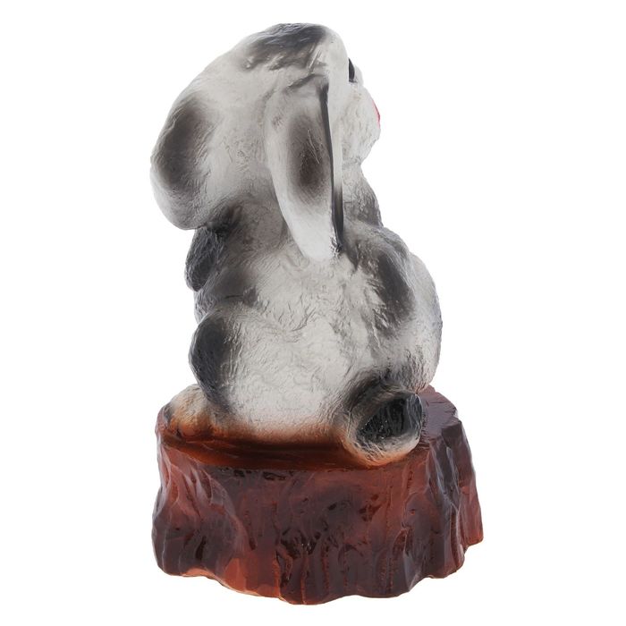 Садовая фигура "Заяц на пне" 15x26 см