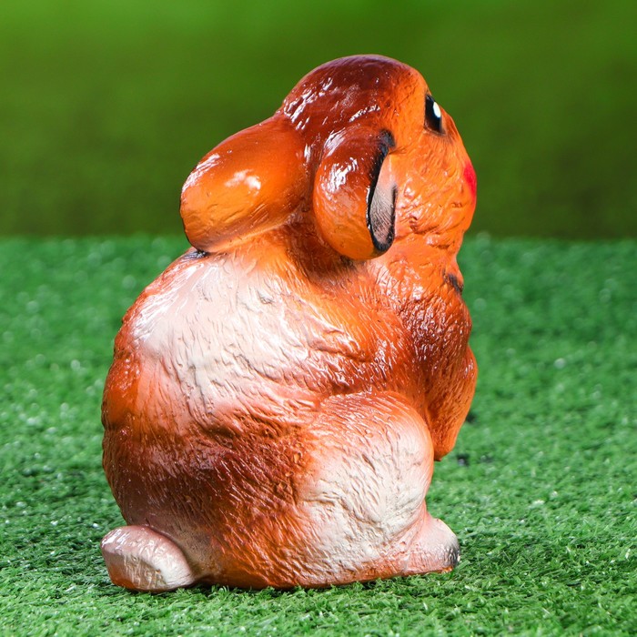 Садовая фигура "Заяц цветной стоит" 12x15 см