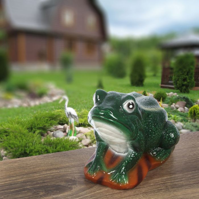 Садовая фигура "Лягушка малая" 19x15 см