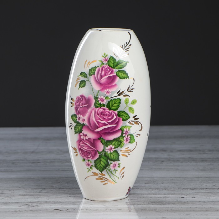 Ваза "Евро" золотая, глазурь