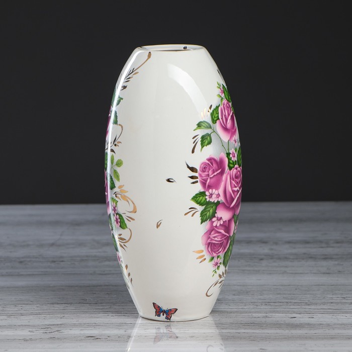 Ваза "Евро" золотая, глазурь