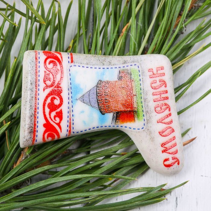 Магнит в форме валенка «Смоленск», 5.2 х 3.3 см