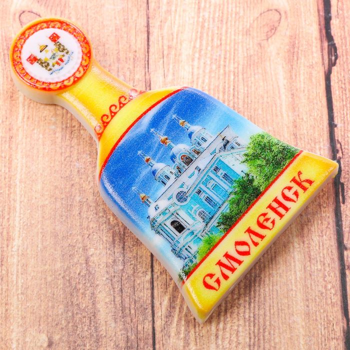 Магнит в форме колокольчика «Смоленск», 7.8 х 4.8 см