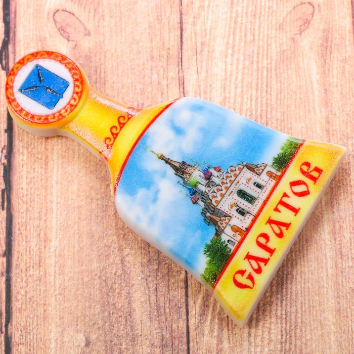 Магнит в форме колокольчика «Саратов»