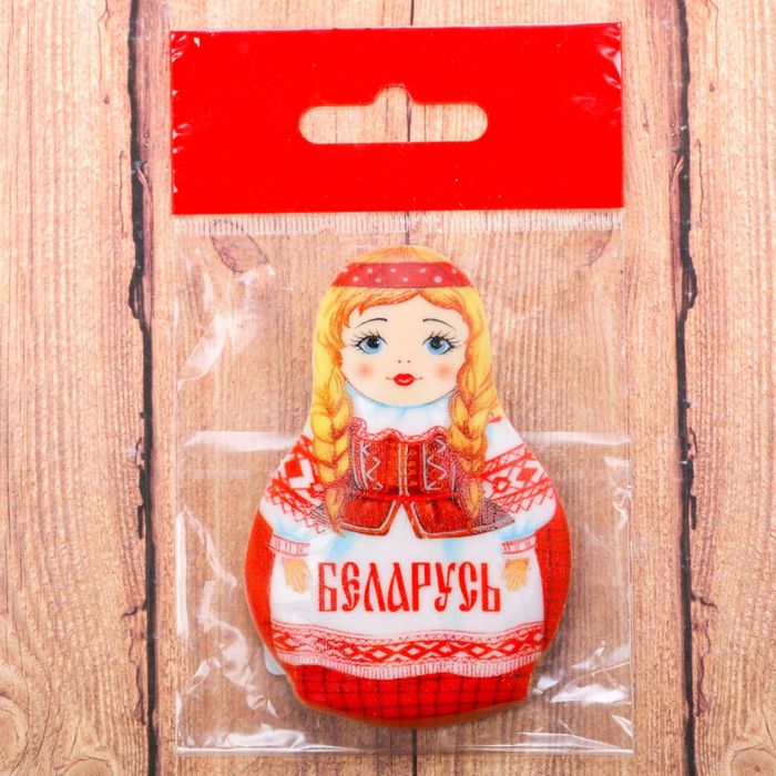 Магнит в форме матрёшки «Беларусь»