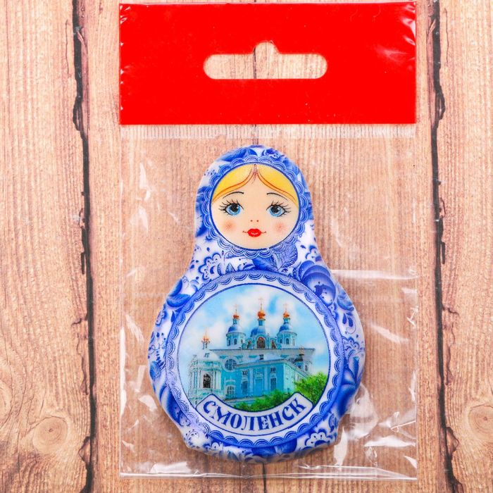Магнит в форме матрешки «Смоленск», 7.7 х 5.4 см