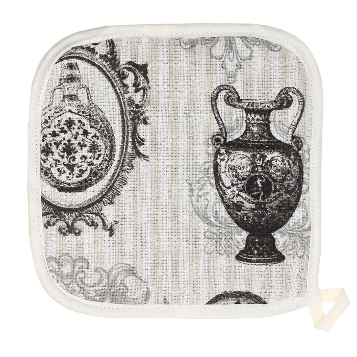 Прихватка "Доляна" Диковинная утварь, размер 20 х 20 см, 100 % хлопок, вафельное полотно 162 г/м²