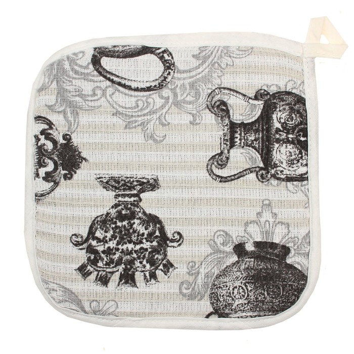 Прихватка "Доляна" Диковинная утварь, размер 20 х 20 см, 100 % хлопок, вафельное полотно 162 г/м²