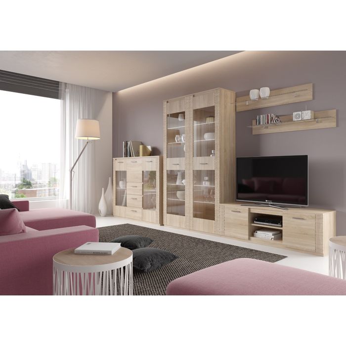 Шкаф 2-дверный Гостинная Элана Дуб Сонома