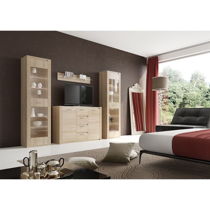 Шкаф 2-дверный Гостинная Элана Дуб Сонома