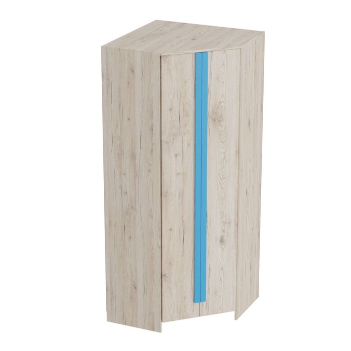 Шкаф угловой Скаут Дуб Бонифаций/Софт тач индиго