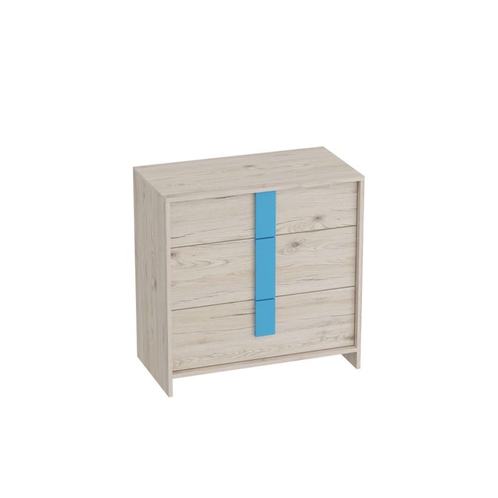Комод Скаут Дуб Бонифаций/Софт тач индиго