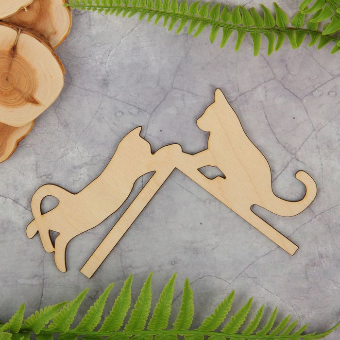 Панно из фанеры для творчества "Веселая забава" 14х14,1 см