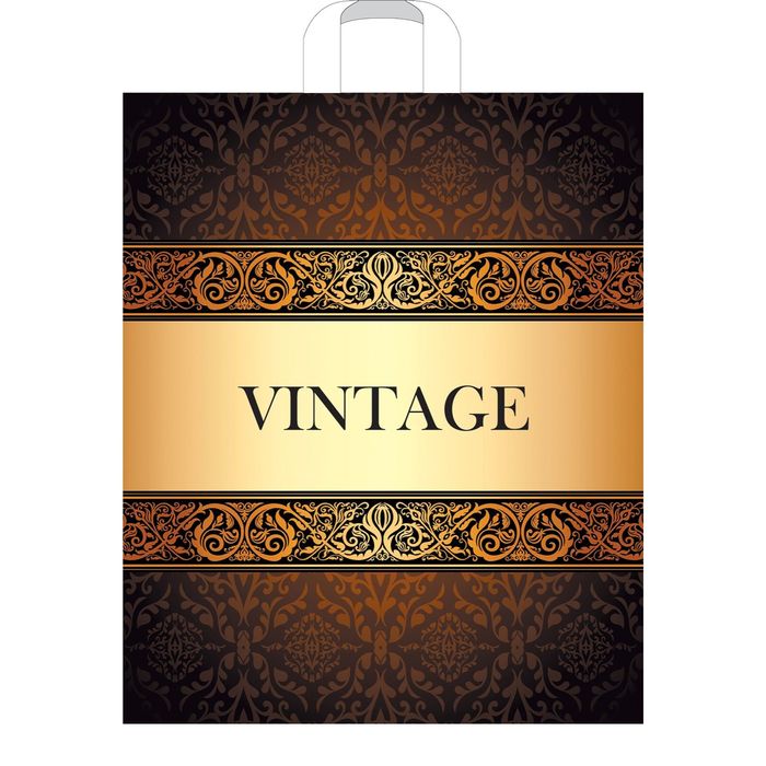Пакет "Восточный винтаж", полиэтиленовый с петлевой ручкой, 38х45 см, 40 мкм