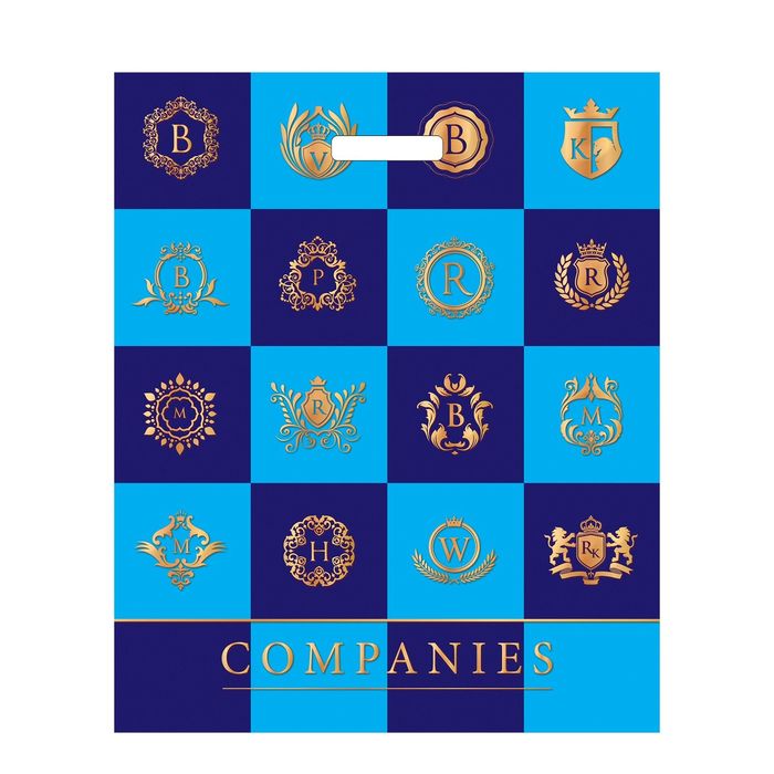 Пакет "Компания", полиэтиленовый с вырубной ручкой, 40х50 см, 45 мкм