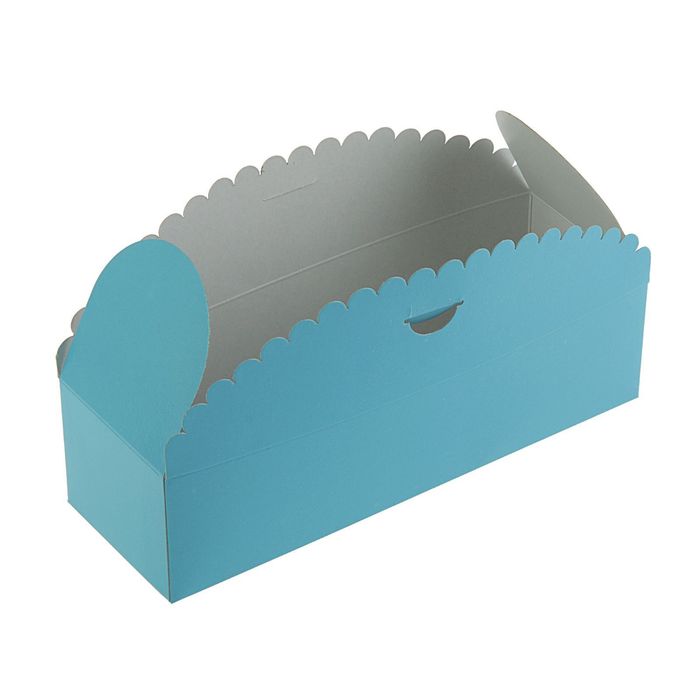 Коробка для сладостей 21 х 7 х 5,5 см, лазурно-серый