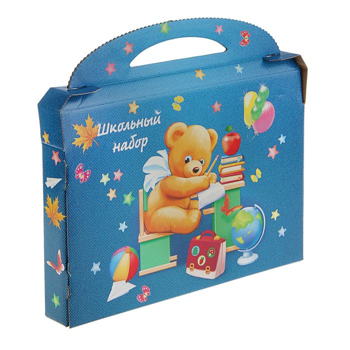 Коробка для школьного набора "Джинс", 310х220х42мм