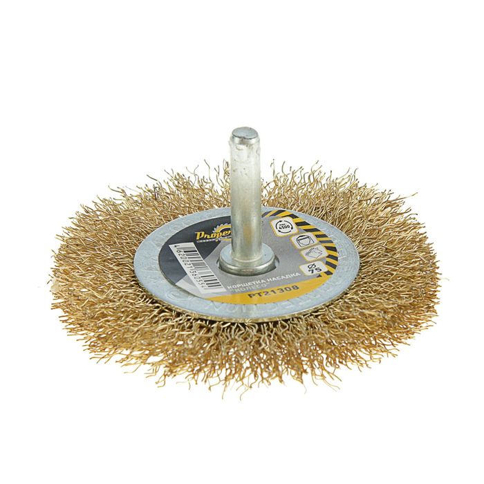 Корщетка насадка Propertools "Колесо", для дрели, 75 мм