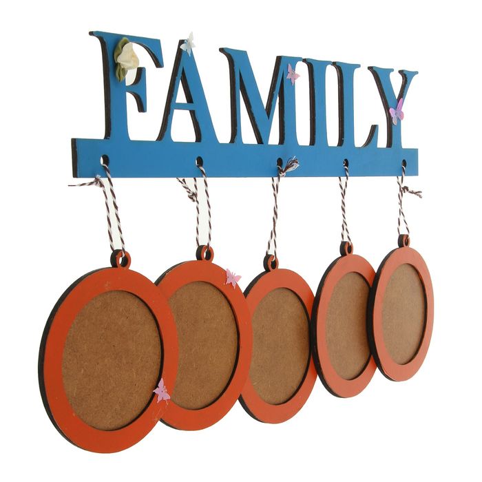 Фоторамка на 5 фото 9х9 см FAMILY