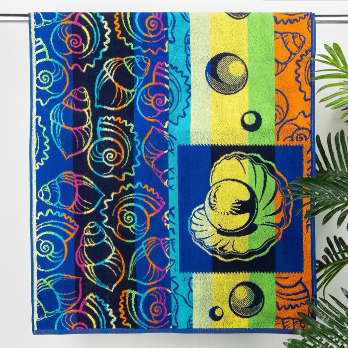 Полотенце махровое Авангард 70x140см, 2475 Жемчужина, хлопок, 420 гр/м2