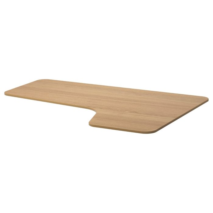 Столешница с вырезом, правая, дубовый шпон БЕКАНТ