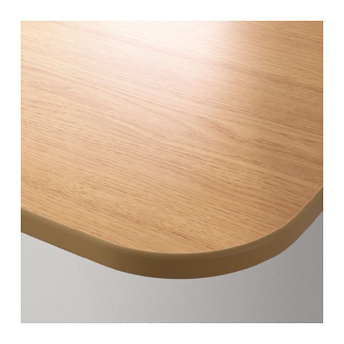 Столешница с вырезом, левая, дубовый шпон БЕКАНТ