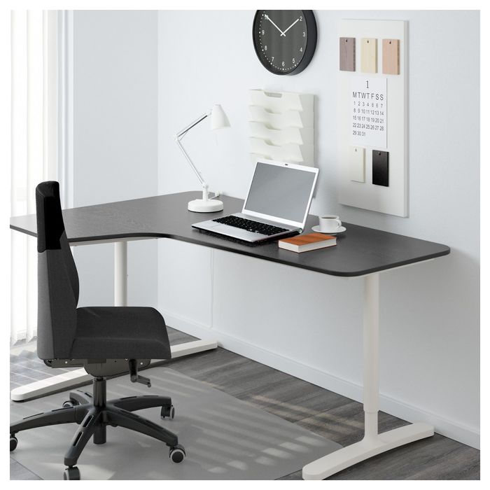 Столешница с вырезом, левая, цвет черно-коричневый БЕКАНТ