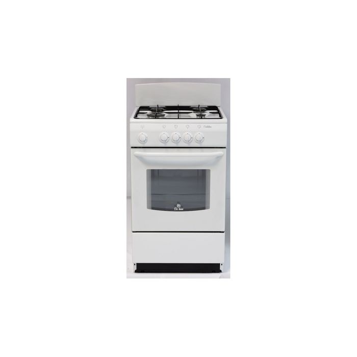 Плита газовая De Luxe 5040.38 Г, 4 конфорки, 43 л, газовая духовка, белый