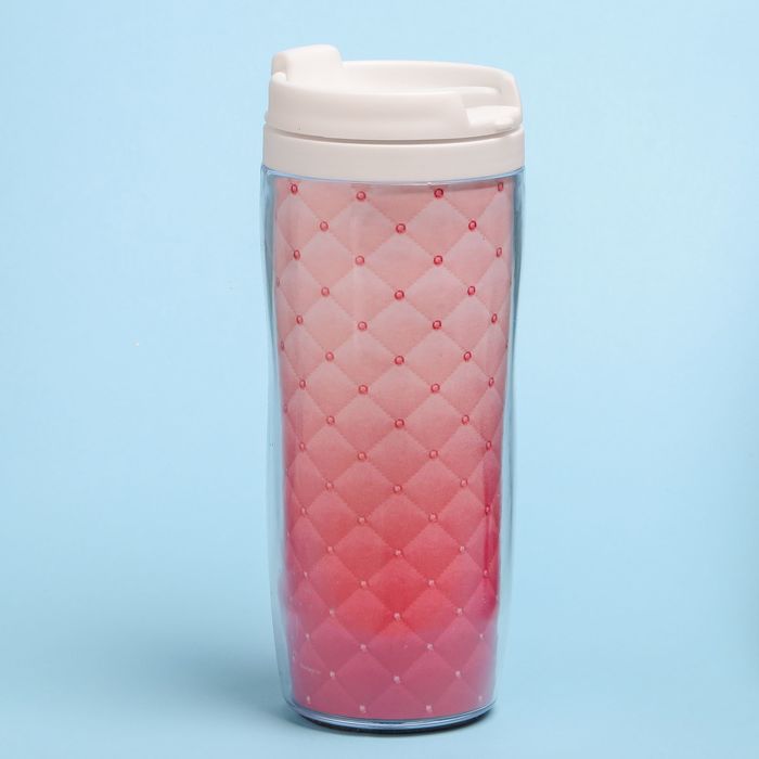 Термостакан "Текстура розовой кожи", 350 мл