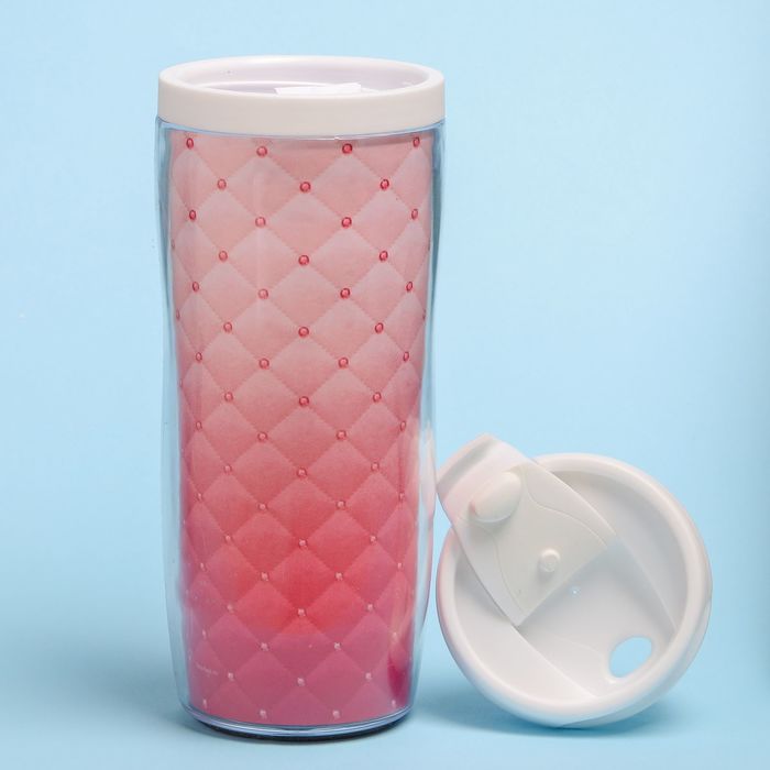 Термостакан "Текстура розовой кожи", 350 мл