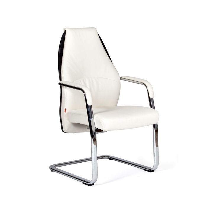 Кресло руководителя Chairman BASIC V экопремиум, белый/черный