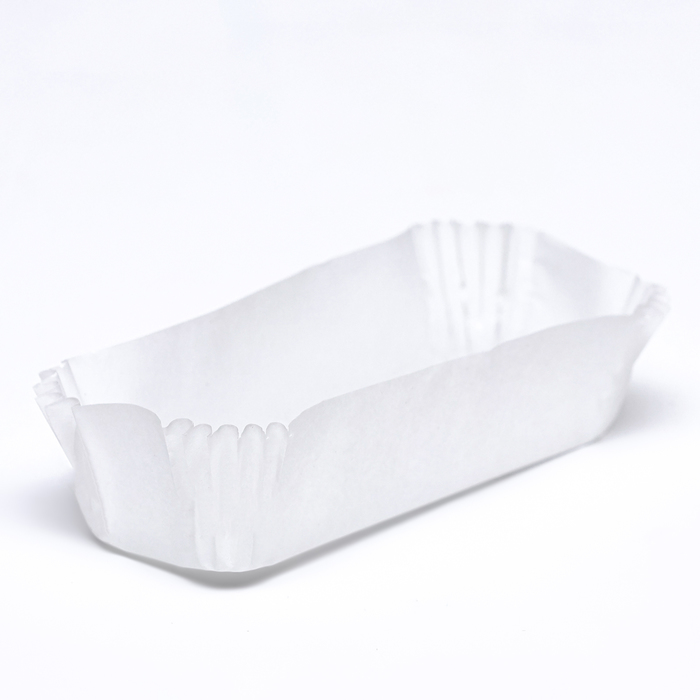 Тарталетка, форма прямоугольник, белая 8,5 х 3,3 х 2,5 см