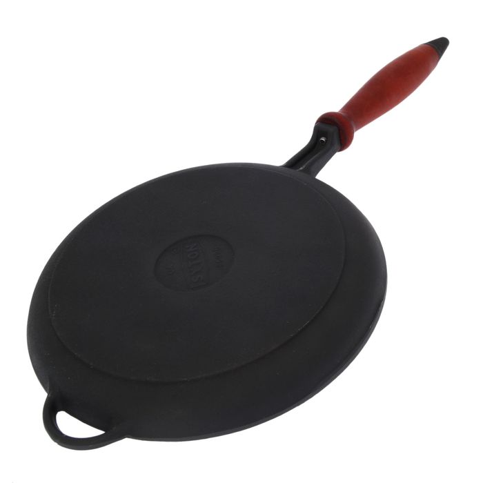 Сковорода блинная 24 см "Термо" с деревянной съемной ручкой, h=2,5 см