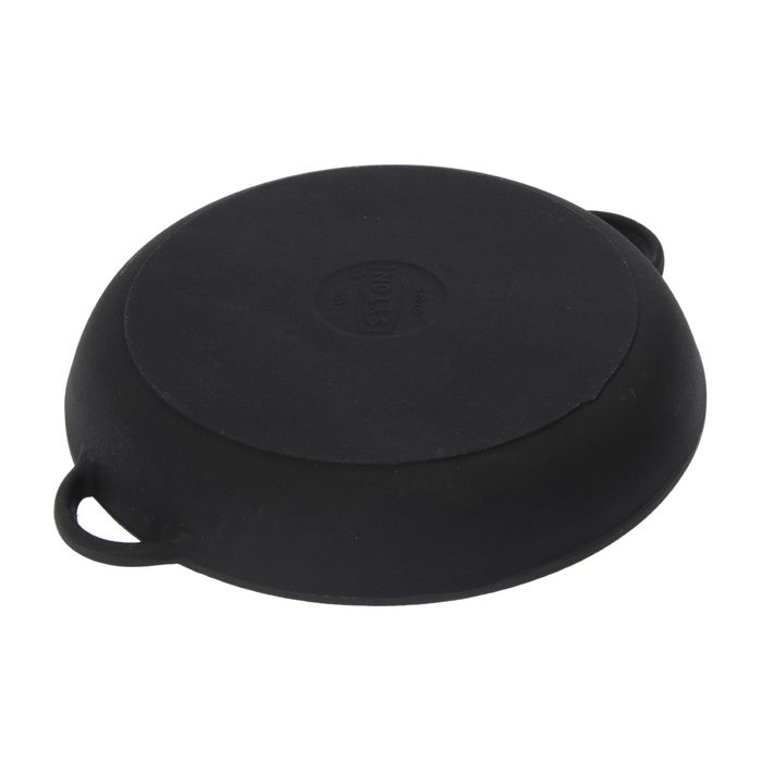 Сковорода-гриль 26 см, с двумя ручками, с прессом, h=4 см