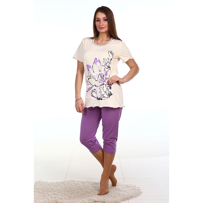 Комплект женский (туника, бриджи) ПК174 МИКС, р-р 66