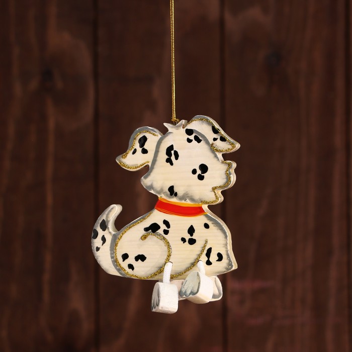 Подвеска «Далматинец», с ножками, ручная работа